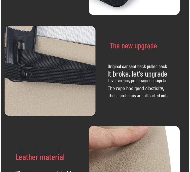 Mercedes-Benz E, C, GLC, and CLS-Class Seat Back Storage Organizer Clip W205 Rear Cover Plate.