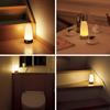 Lifeholder LED Motion & Light Sensor Night Light, Footlight, ABS Wood Grain Finish, Indoor Lighting for Entryways, Stairs, Hallways, Warm White (2