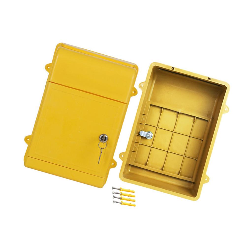 Wall Mount Mailbox Letter Box Newspaper Box Easy to Use Locking Mailbox Postbox for House Street Outside Office Building