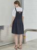 Avang Suspender Nylon Midi Dress - Navy