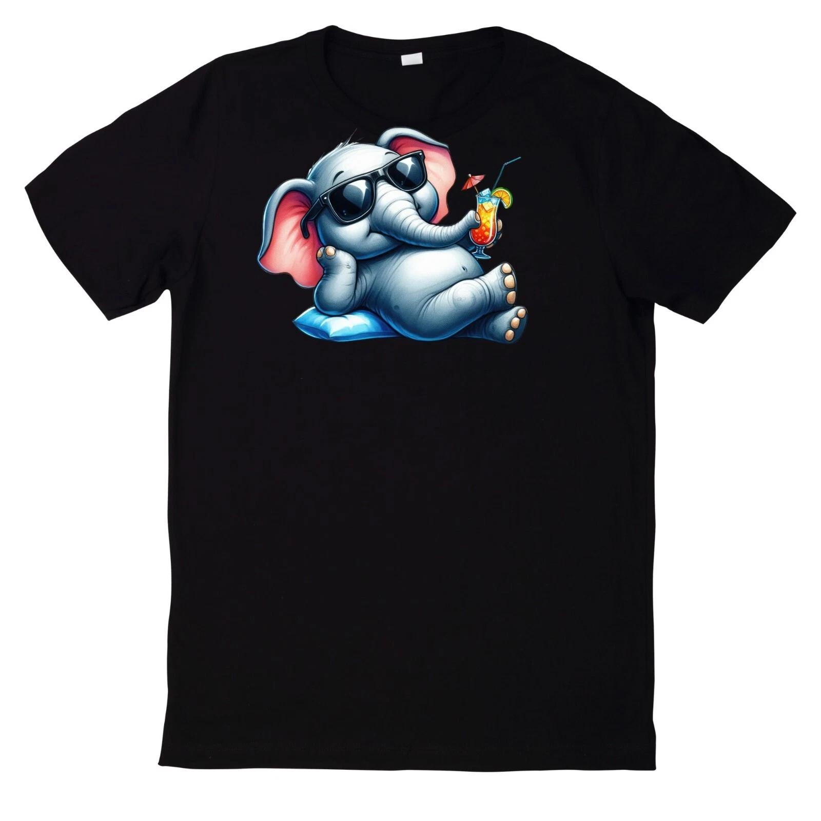 T-Shirt Niedliches Sommercocktail und Tier XS