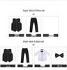 2024 Boys' Striped Blazer Vest Set - Korean Style Trend for Spring & Autumn