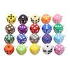 14mm Colorful Acrylic Dice Shaker Pendant Charm for DIY Jewelry