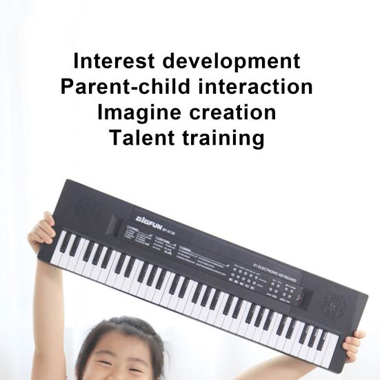 61 Keys Keyboard Piano Mini Keys Dual Power Supply Convenient Independent Sound