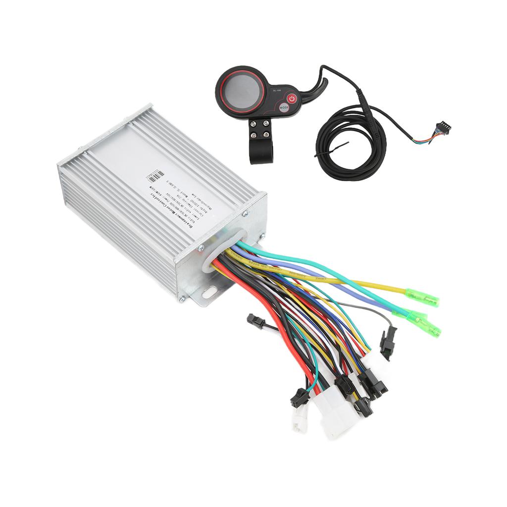 Brushless Motor Controller Intelligent Heat Dissipation Rainproof Electric Bike Controller with LCD Backlit Display