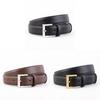 Classic Leather Belt For Women With Silver Pin Buckle And Casual Style