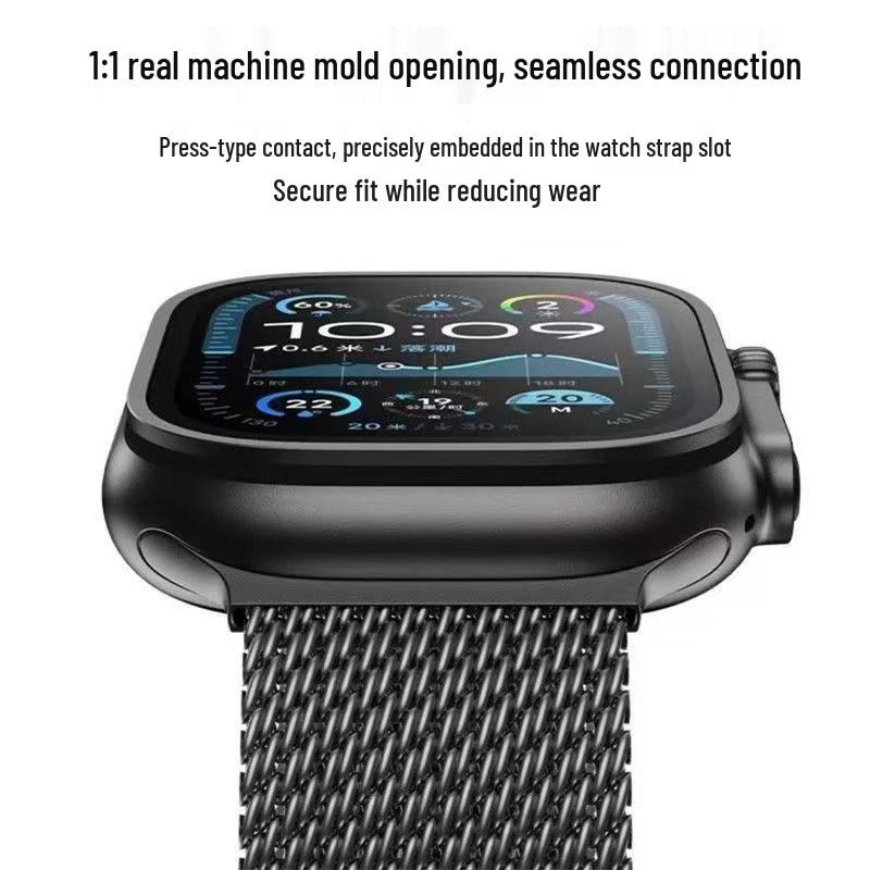 Milanese Loop with Deployment Clasp for Apple Watch S10 Series