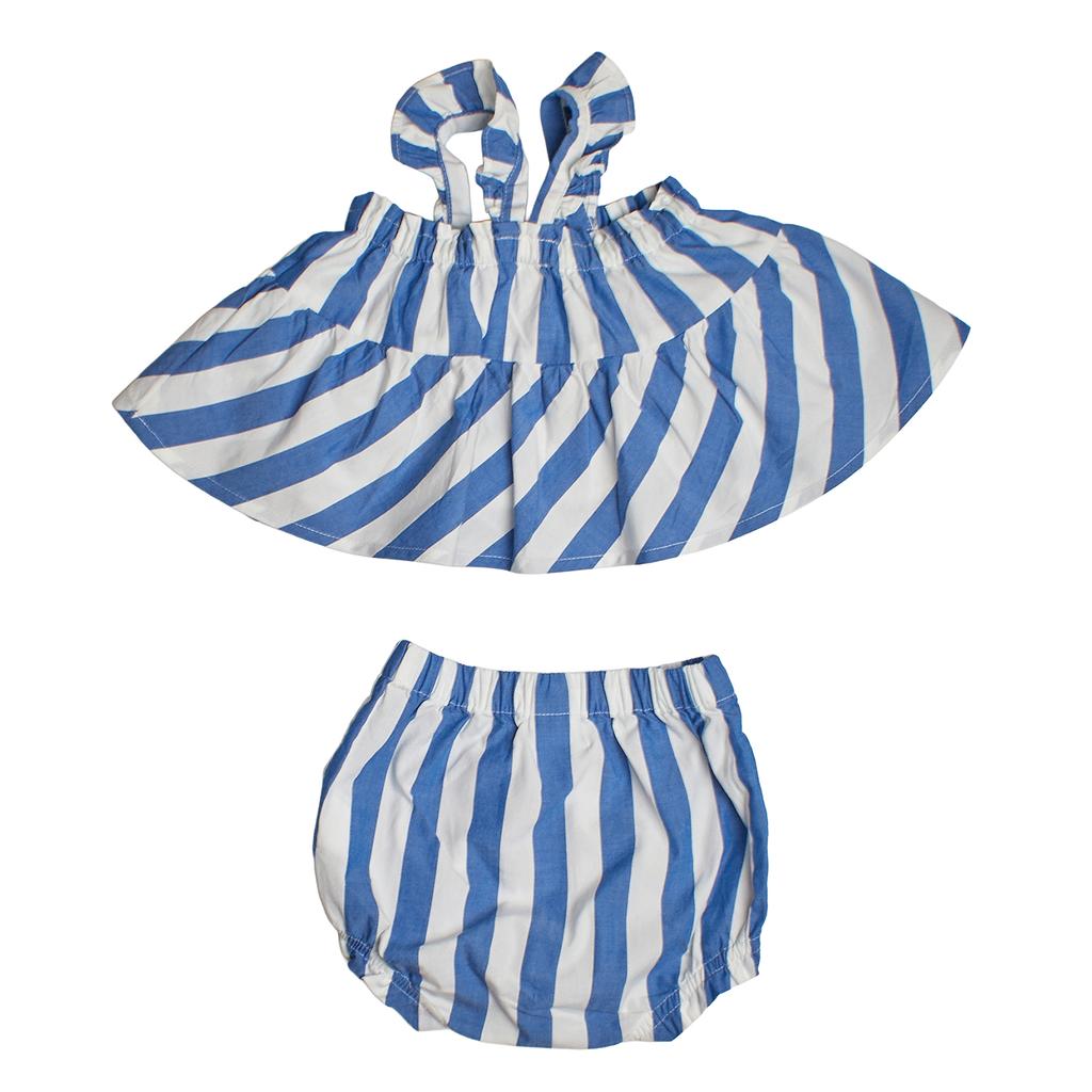 3-Piece Set Blouse, Bloomers and Headband 869430 for Baby Girl