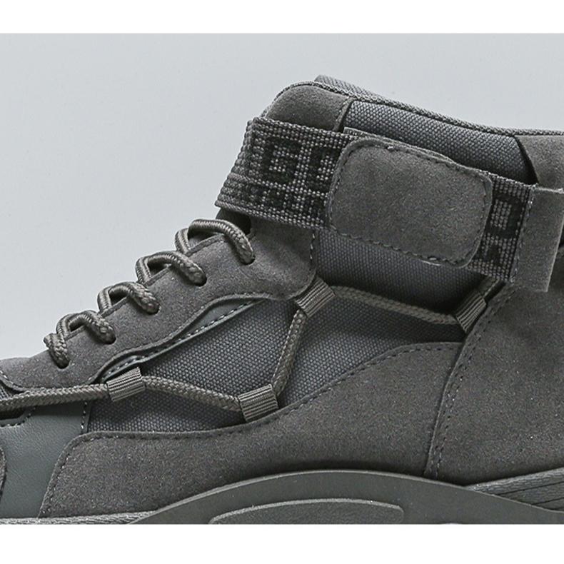 2024 Men's Sports Boots Mid-top Retro Work Boots Trend High-top Platform Casual Shoes