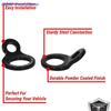 2pcs Tie Down Strap Rings for Motorcycle Dirt Bike ATV UTV Attach Tie-downs Stainless Steel Tie-Down Strap Rings