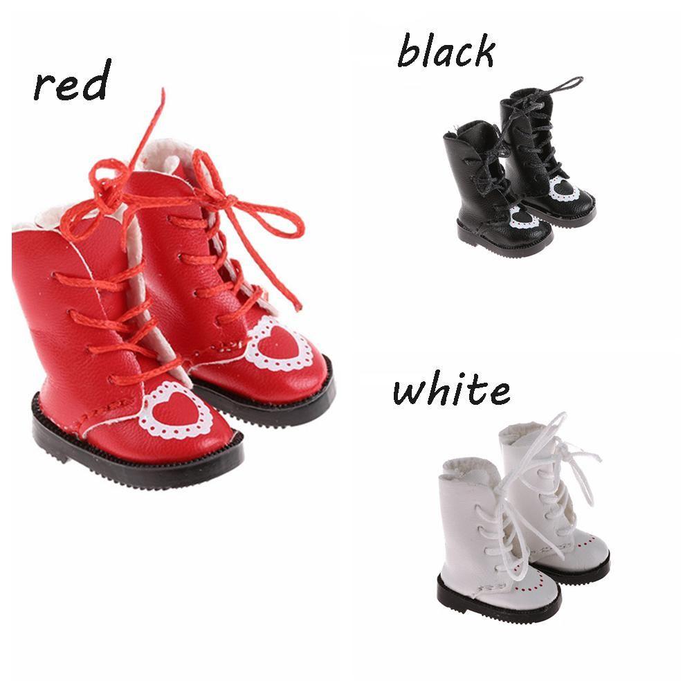 Handmade Children Doll Accessories Birthday Gifts 1/6 Doll Doll Boots PU Leather Shoes Shoes