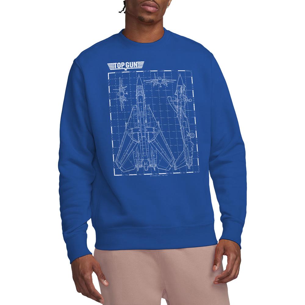 Top Gun Unisex Adult Schematic Sweatshirt
