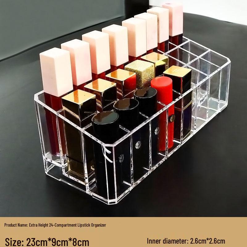 Klarer Acryl-Lippenstift-Displayständer - Mehrloch-Organizer für Kosmetik
