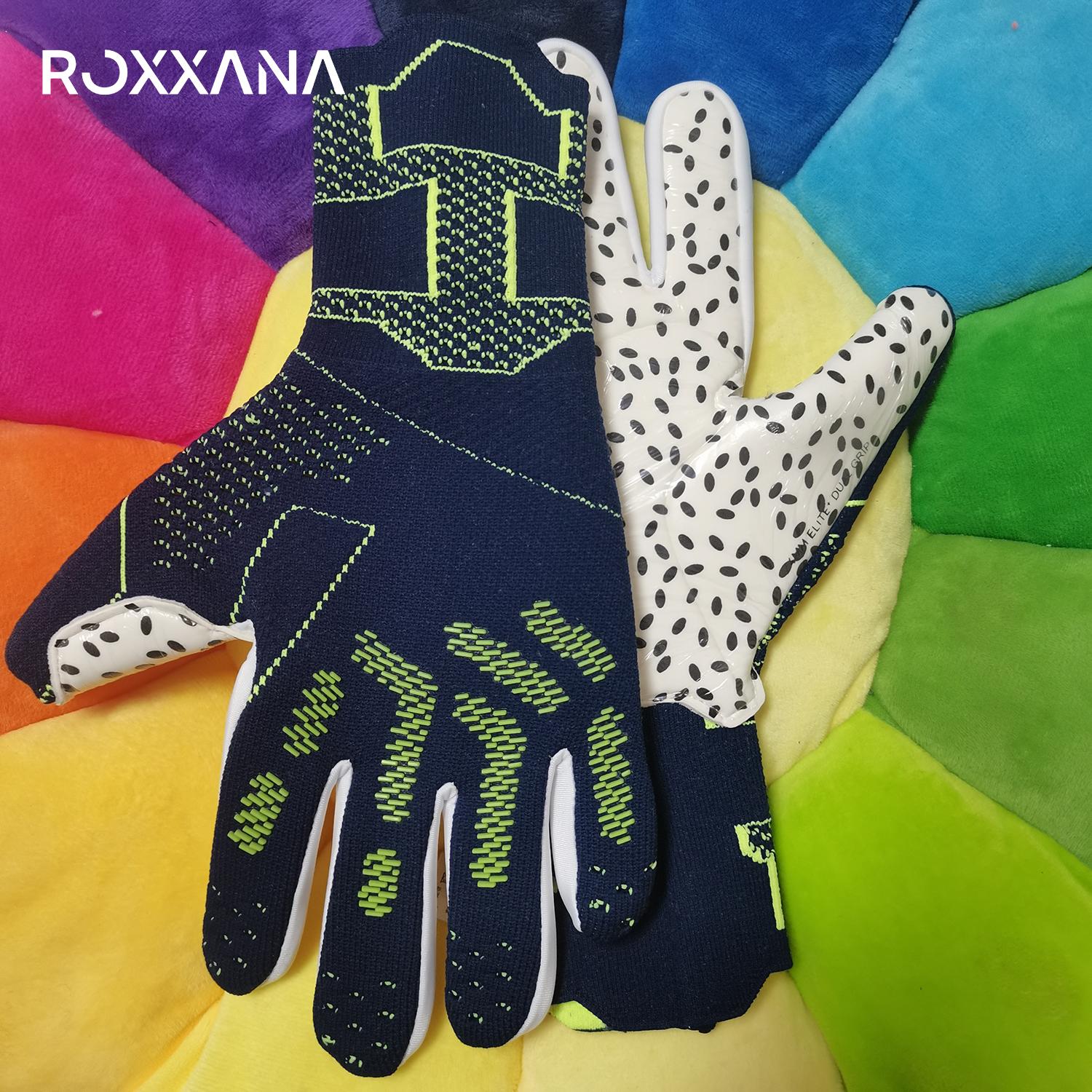 

ROXXANA Молодежные Взрослые Футбольные Спортивные Матчевые Тренировочные Противоскользящие Водонепроницаемые Высокопроизводительные Вратарские Перчатки 7