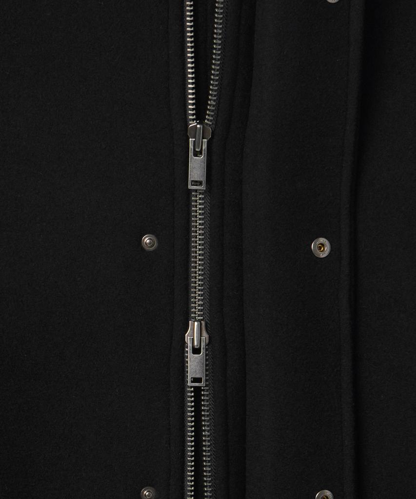 Musinsa Standard Wool Blend Oversized Hooded Short Coat [Black]