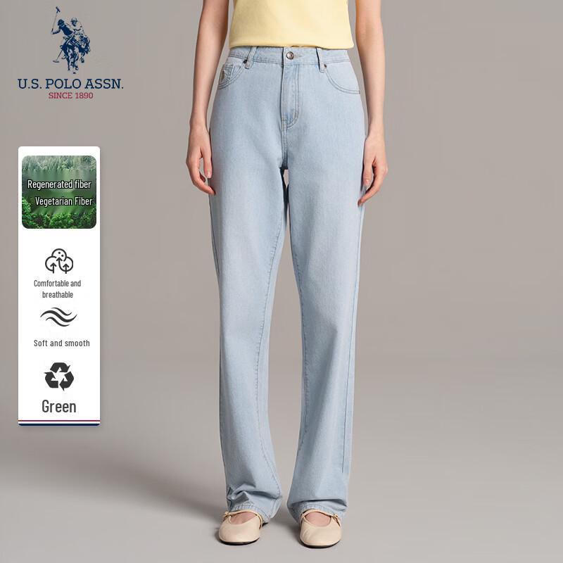 U.S. POLO ASSN. Women s Summer Loose Straight Jeans 29/170