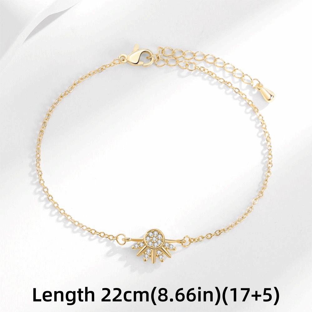 Sparkling Sun and Moon Bracelet Set Adjustable Bangle Creative Couple Bracelets  For Women Men