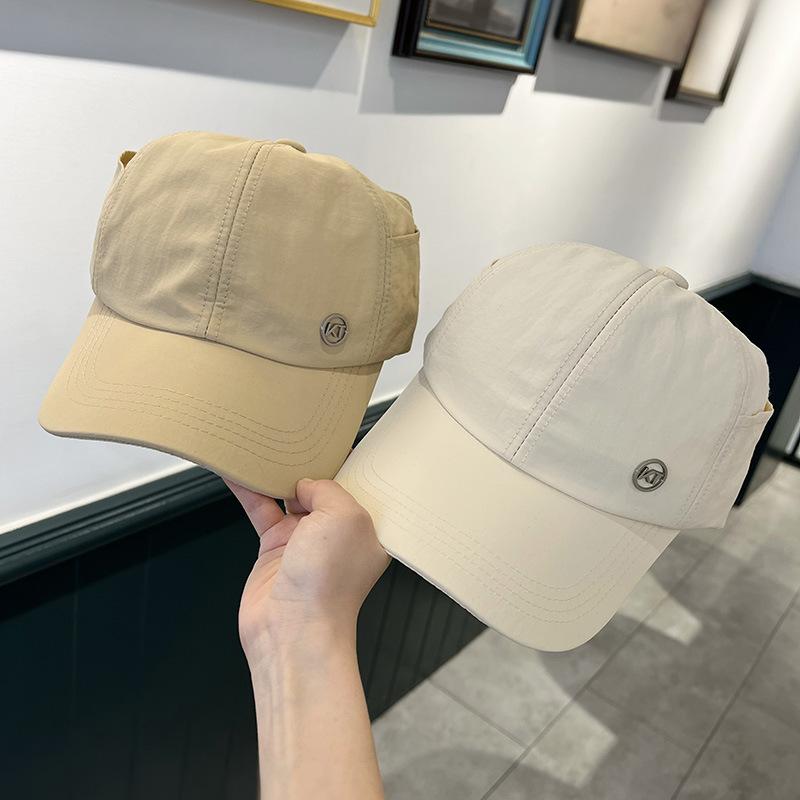 Quick-dry baseball cap for women, summer fashion sun-protective hat, can be tied with a high ponytail, baseball cap, sports sun hat, and an open-top h