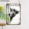 2D Flat, 1pc Vintage Humorous Aluminium Wall Art Sign "Are You Pooping!"- 8"x12" Aluminium Rustic Bathroom Decor, Funny Highland Cow Wall Art, Gag