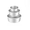 3Pcs/Set Removable Bottom Round Baking Tray Set Round Aluminum Cake Pan Cheesecake Pans Cake Accessories