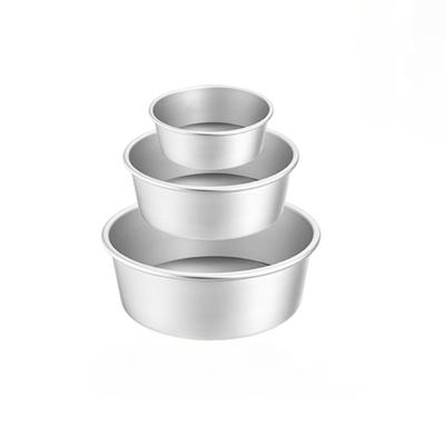 3Pcs/Set Removable Bottom Round Baking Tray Set Round Aluminum Cake Pan Cheesecake Pans Cake Accessories