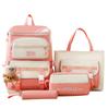 Schoolbag School Bag Large Capacity Fashion Primary School Students Multi-piece Backpack Fifth and Sixth Grade Large Capacity Backpack Portable 