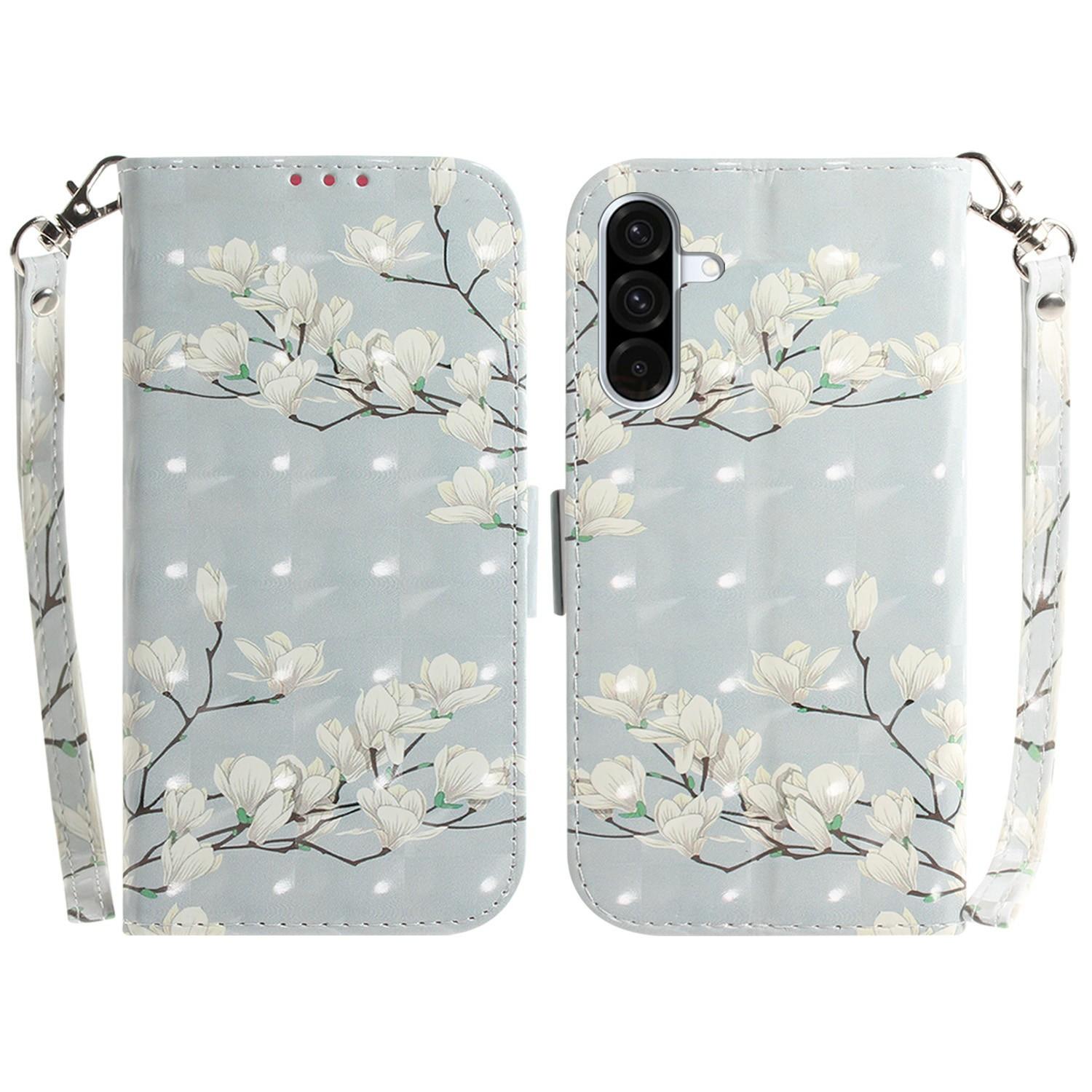 

For Samsung Galaxy A17 5G/A17 4G/A26 5G Case Pattern Printing Leather Wallet Phone Cover with Wrist Strap C