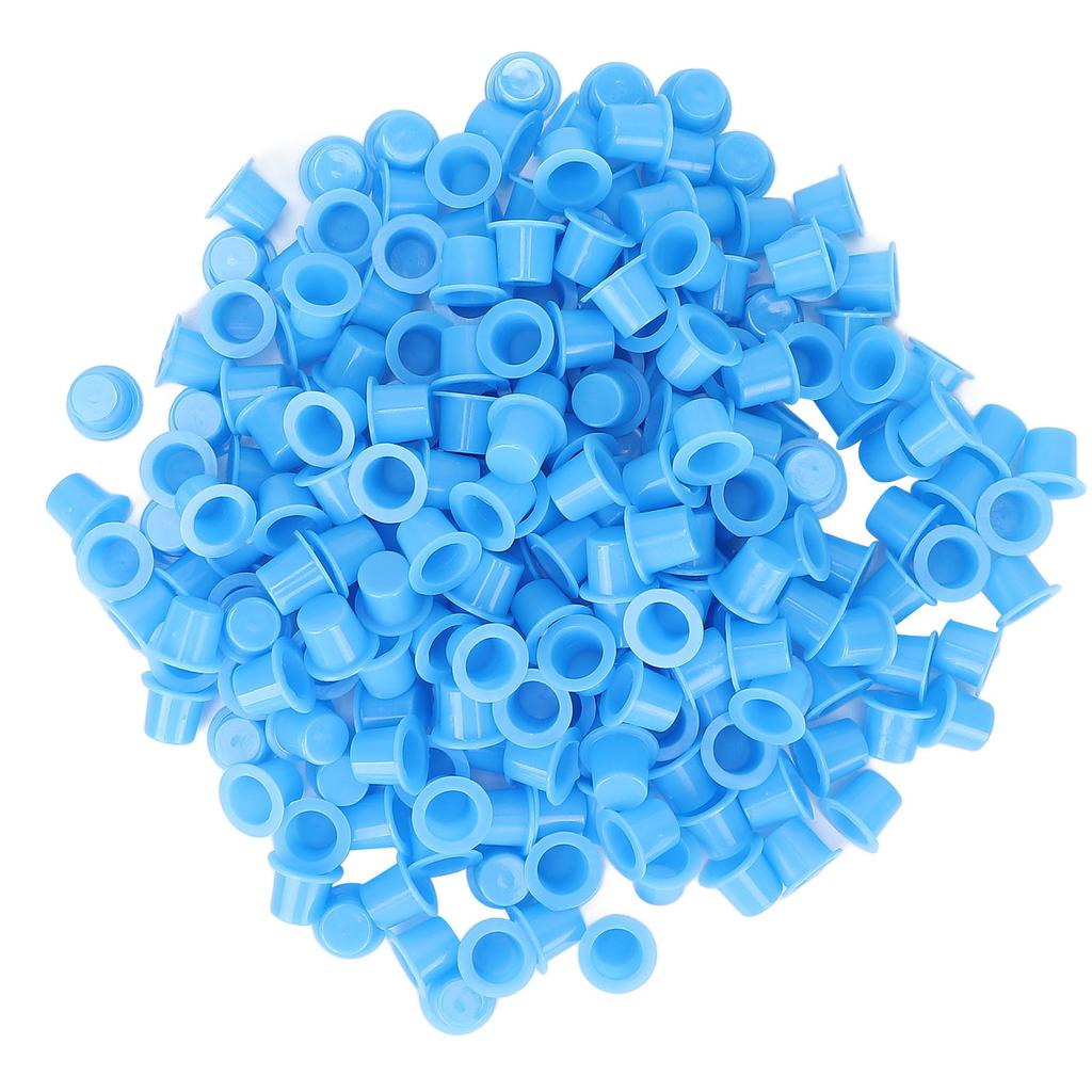 1000pcs Tattoo Ink Pigment Cup Disposable Blue Plastic Eyebrow Lip Eyes Tattoo Pigment CupL