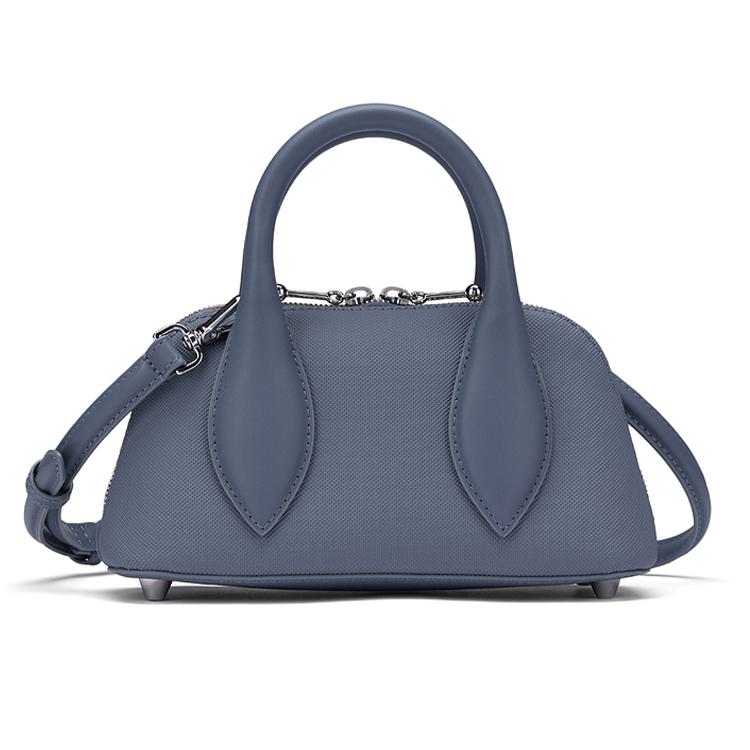Lacoste Fashion Versatile Zipper Closure PVC Shoulder Crossbody Handbag Small Women handbags Blue NF4763DZ-N77