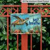 2D Flat - Underwater Sea Turtle Aluminum Sign - Beach & Nautical Decor, Beach House Living Room, Coastal Bathroom, Yoga/Meditation Space, Nautical