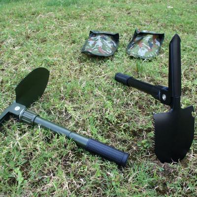 Yousheng Folding Shovel Multifunctional Military Shovel with Storage Bag Outdoor Survival Tactical Shovel for Hiking Camping Garden Use