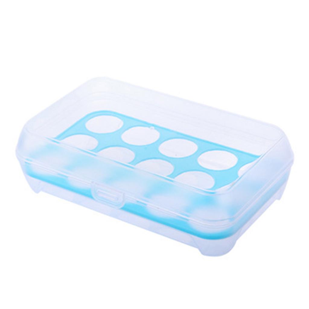 Enkeltlags kjøleskap Mat 15 egg Lufttett oppbevaringsbeholder Plastboks