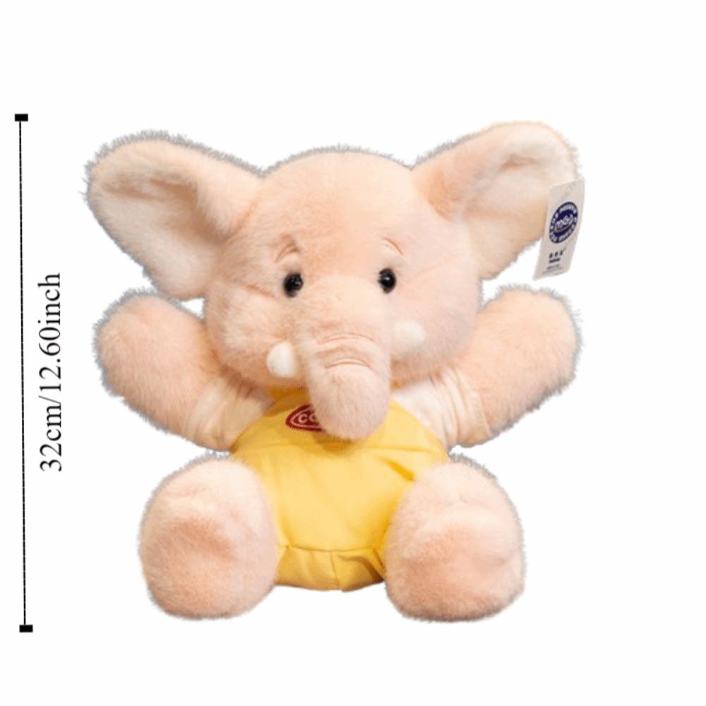 Soft Elephant Plush Doll PP Cotton Stuffed Elephant Toy Hugging Plush Toy Birthday Parties