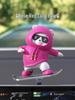 2025 Cross-Border Car Dashboard Bear Skateboard Ornament - Moving Cartoon Little Bear Decor