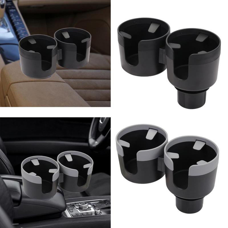 Car Cup Holder Insert Adjustable Base Multifunctional Double Cup Holder Detachable Drinks Holder for Automotive Truck Auto