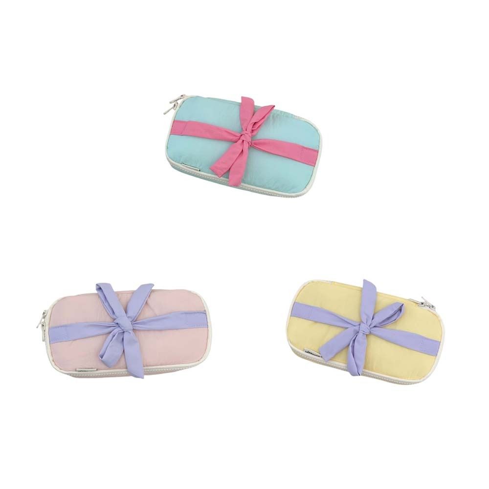 Bowknot Korean Style Pencil Case Large Capacity Bow Pencil Pouch Cartoon Bow Stationery Bag  Office