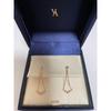 Used Diamond Earrings K18 Pink Gold