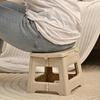 Lightweight Folding Step Stool Multi Purpose Handheld Thickened Footstool Non-Slip Plastic Small Benches Kitchen