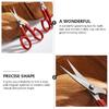 2pcs Stainless Steel Grooming Scissors - Women Eyebrow Trimmer & Mustache/Nose Hair Clipper | Portable Nail Trimming Tool for Home, Salon & Makeup