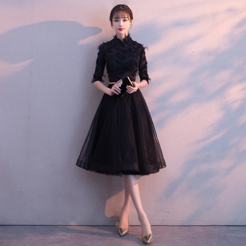 Evening Dress New Spring Elegant Party Medium and Long Bridesmaid Dress Party Dress Slim Fit