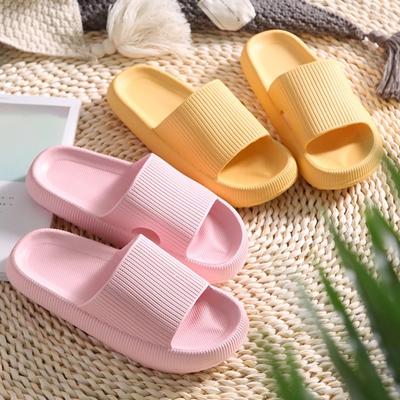 Best Selling  New Women Slides   Slippers EVA Pure Color Indoor Slide House Slides Cheap Ladies Slippers for Sales