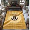Tappeto in Velluto di Cristallo Boston Bruins Morbido Anti?Tappetino Antiscivolo Comodo per Casa Soggiorno Camera da Letto Tappeto Decorativo