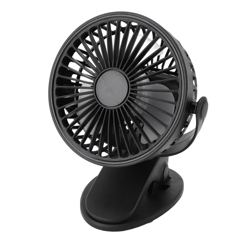 Clip On Fan 360 Degree Rotatable 3 Gears Quiet USB Charging Portable Small Desk Fan for Office
