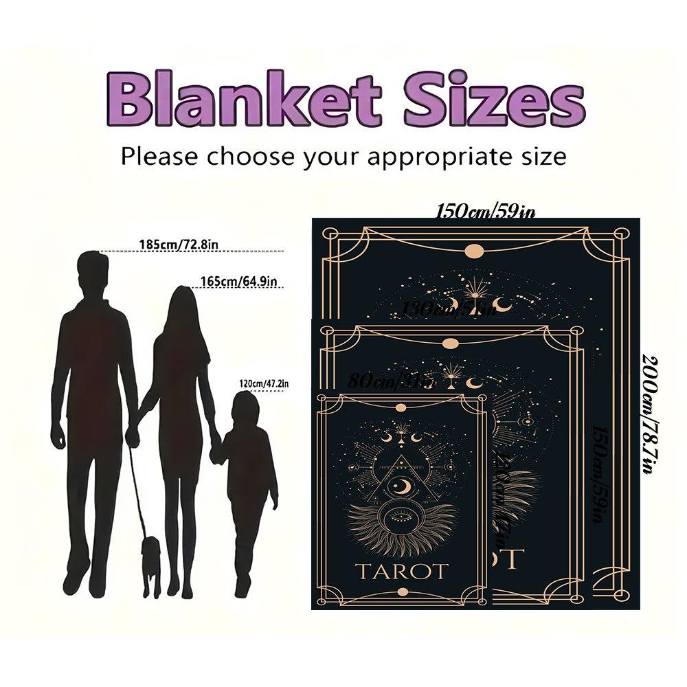 "Divine Guidance: The Ultimate Tarot Deck for Insightful Predictions"Blanket Flannel Throw Blanket for Sofa, Bed, Travel, Camping, Office