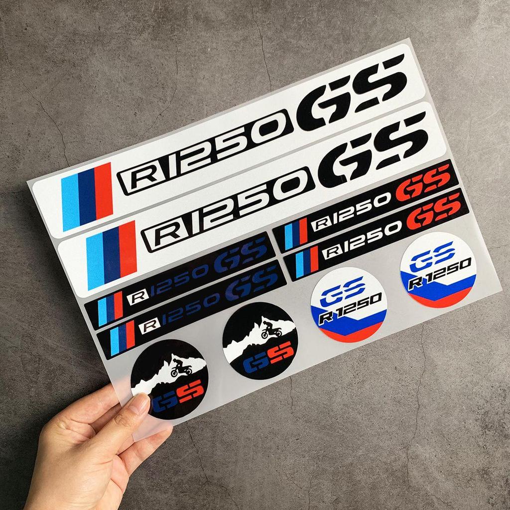 kfwhl7 Reflective Stickers for BMW Motorcycles - Helmet Decals with BMW Logo for G310GS/S1000RR/1200GS