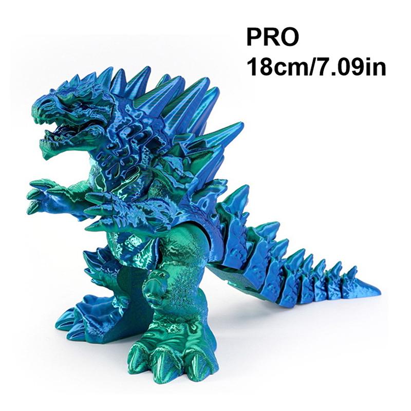 Dragon Movable Joint Decoration Toy Can Stand Big-Mouth Dinosaur Model Tyrannosaurus Rex Fossil Dragon 3D Printing