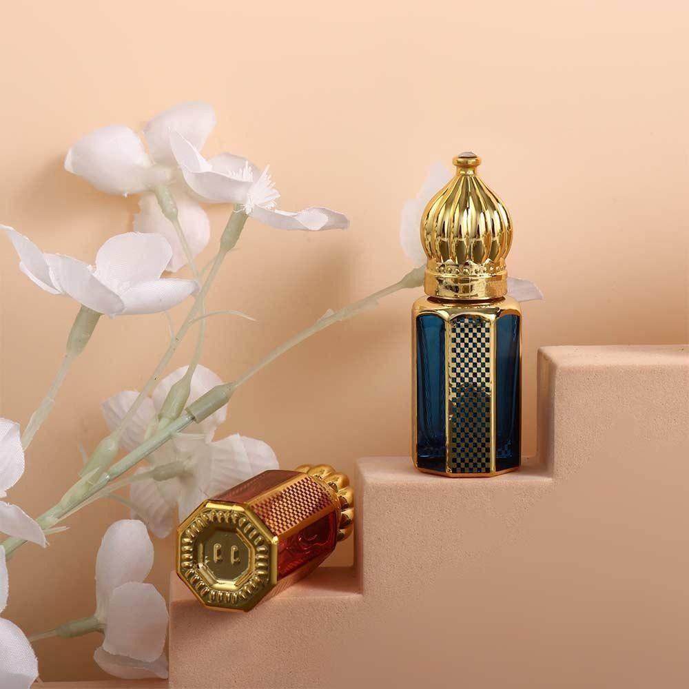 Empty Perfume Bottle Electroplating Essential Oil Bottle Sample Vial Mini Dropper Bottles  Travel