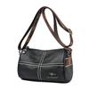 Genuine Leather Crossbody Bag for Women, Patchwork
