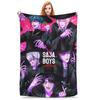 Saja Boys But Daddy I Love Him Kpop Demon Hunters Blanket Multiple Sizes Warm Cozy Fluffy  Throw Blankets for Couch Sofa and Bed