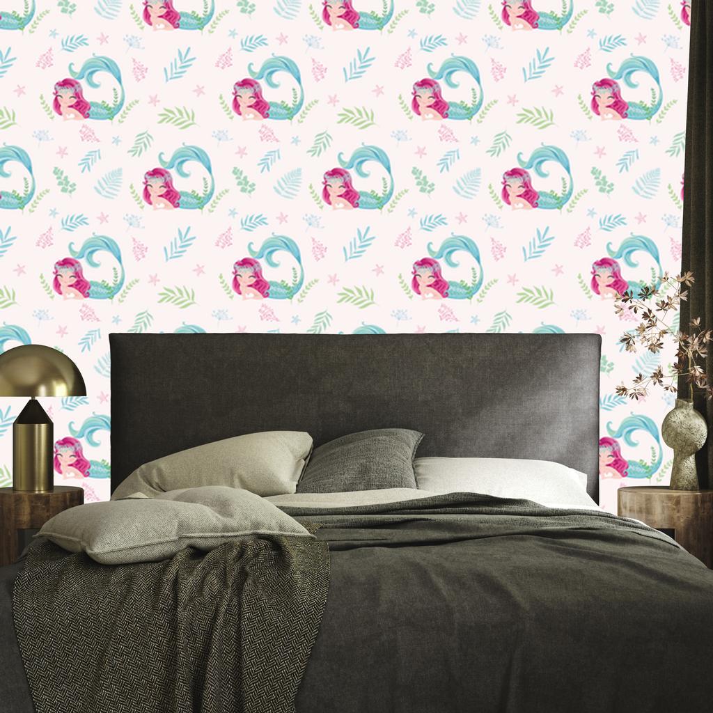 Mermaids and fairy tale wallpaper for living room and bedroom 50x1000